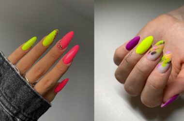 10 designs de unhas de néon para pontas dos dedos brilhantes