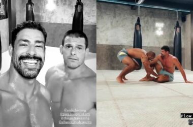 Cauã Reymond treina jiu-jítsu e exibe físico definido antes de ir embora de Bali - Metropolitana FM