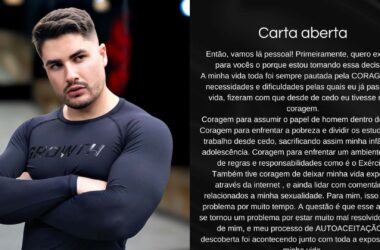 Ex-marido de Jojo Todynho, Lucas Souza, publica carta aberta sobre sua sexualidade - Metropolitana FM