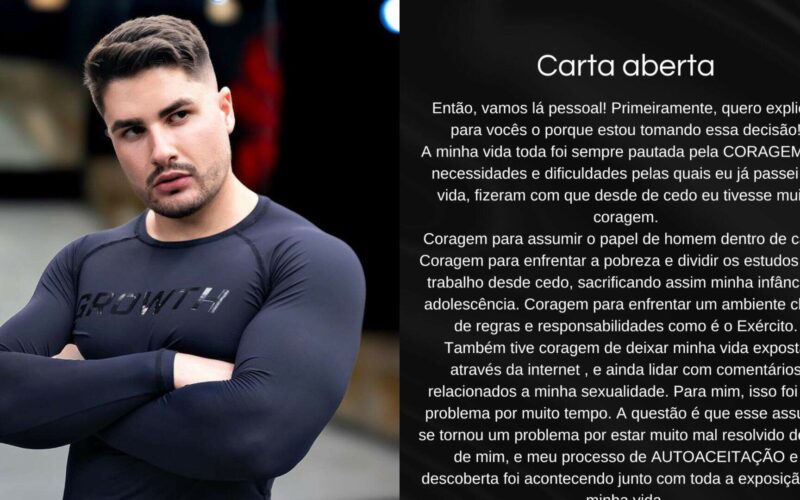 Ex-marido de Jojo Todynho, Lucas Souza, publica carta aberta sobre sua sexualidade - Metropolitana FM