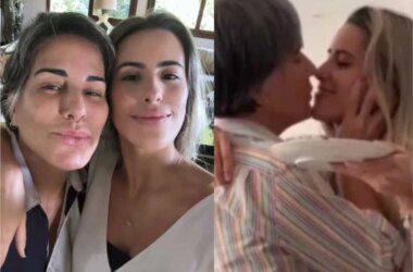 Após vídeo da atriz Gloria Pires beijando a filha na boca viralizar, Antônia divulga foto
