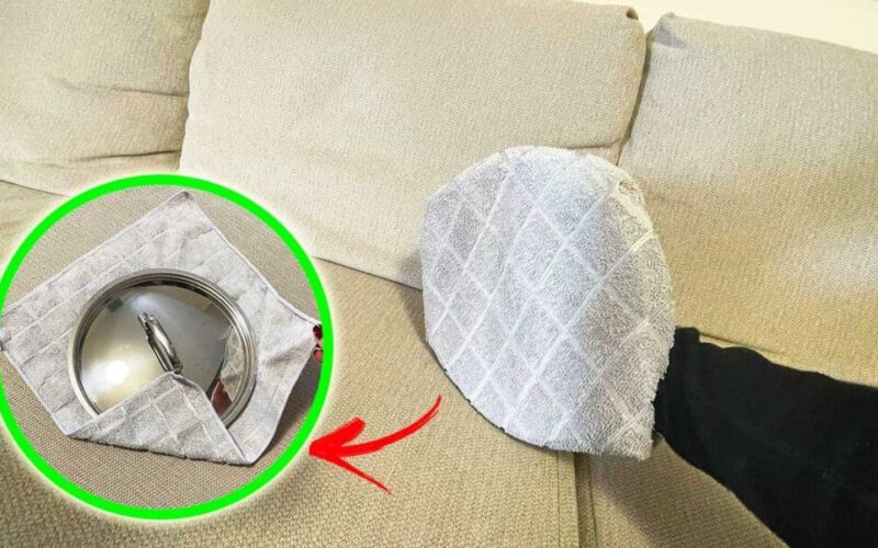Experimente o método da tampa para limpar sofás e colchões rapidamente