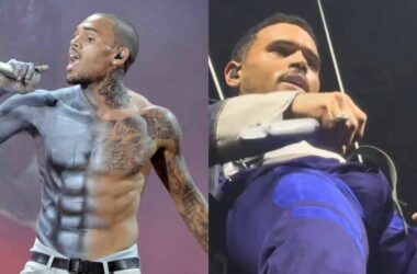 Fã filma parte íntima de Chris Brown durante show e vídeo viraliza na web