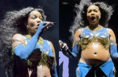 IZA se espanta com tamanho da barriga durante show: ‘Olha isso aqui!’ - Metropolitana FM
