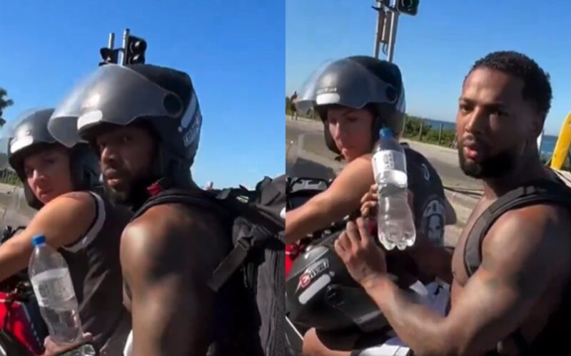 VÍDEO: Nego do Borel é agredido por motoqueiro em trânsito do Rio de Janeiro