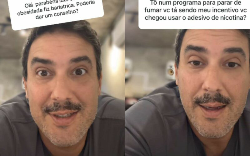 André Marques fala sobre ganho de peso 10 anos após bariátrica; ator aconselha seguidores sobre saúde nas redes - Metropolitana FM