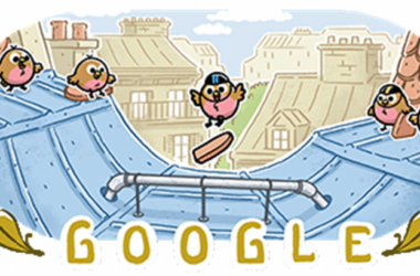 Google segue no clima das Olimpíadas 2024 com doodle homenageando o skate